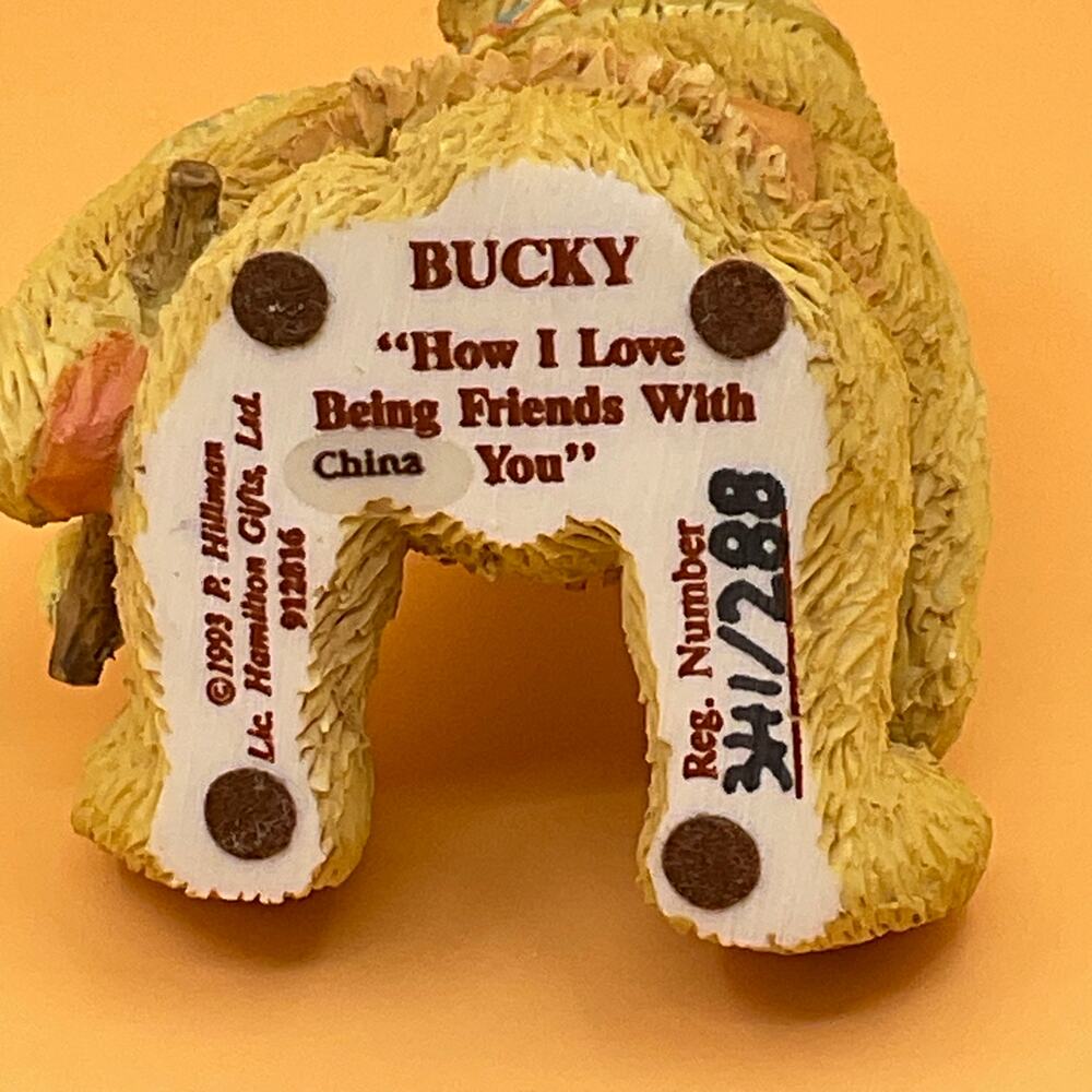 Cherished Teddies‎ Bucky 1993 How I Love Being Friends With You Hamilton Gifts - Picture 7 of 7